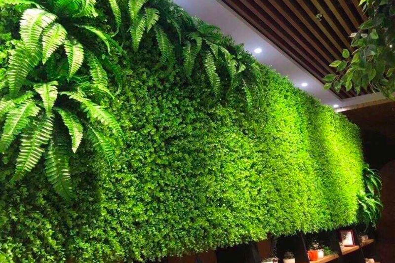 decor tường quán cafe